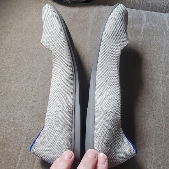 Rothy's The Flat Flax Grey Size Womens 8.5 - Picture 3 of 5